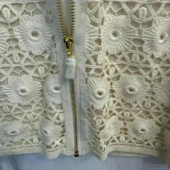 Juicy couture NWOT gorgeous cream lace  guipure shift dress. 100% cotton - Picture 3 of 11